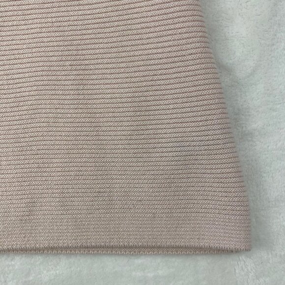 The Limited Scandal Collection Beige Ribbed Elbow Sleeve Knit Sweater Large - Picture 4 of 7